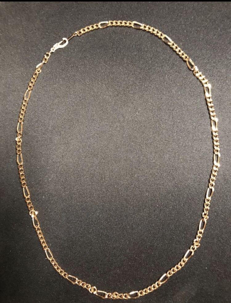 14k gold plated 20” chain jewelry necklace brand new