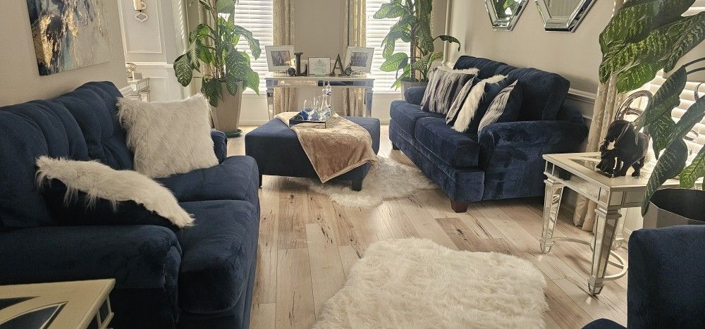 Amazing BLUE Livingroom Set
