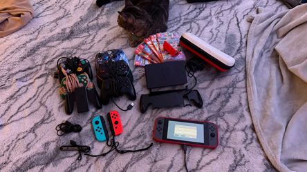 Nintendo Switch Bundle with Games and Accessories (READ DESCRIPTION)