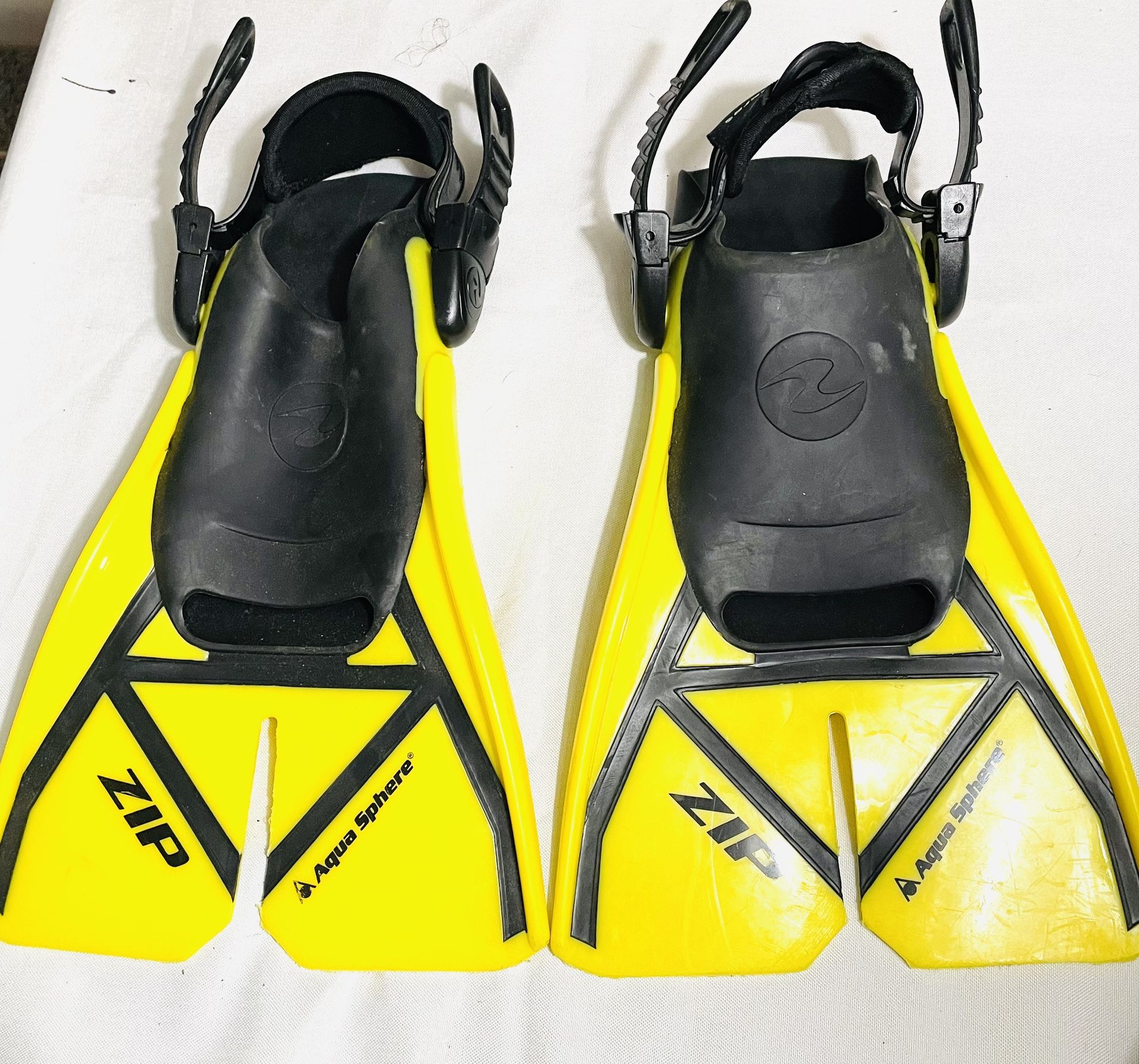 Aqua Sphere ZIP Fins Yellow - Medium 6.5-9.5