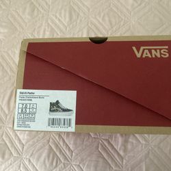 High Top Floral Checker Vans- Size Woman 8-5