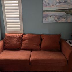 Rust Colored Couch, Good Condition, Ashley Furniture