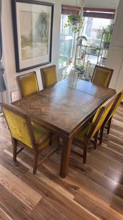 Beautiful old wood dinner table