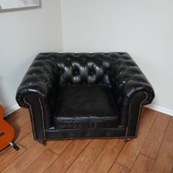 Chesterfield Chair In New Condition.  New. From crafters.
And weavers in oak park