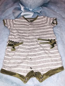 Carters alligator onesie 3 months