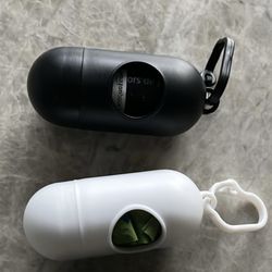 Dog Poop Bag Holders Includes Bags. Two Total.