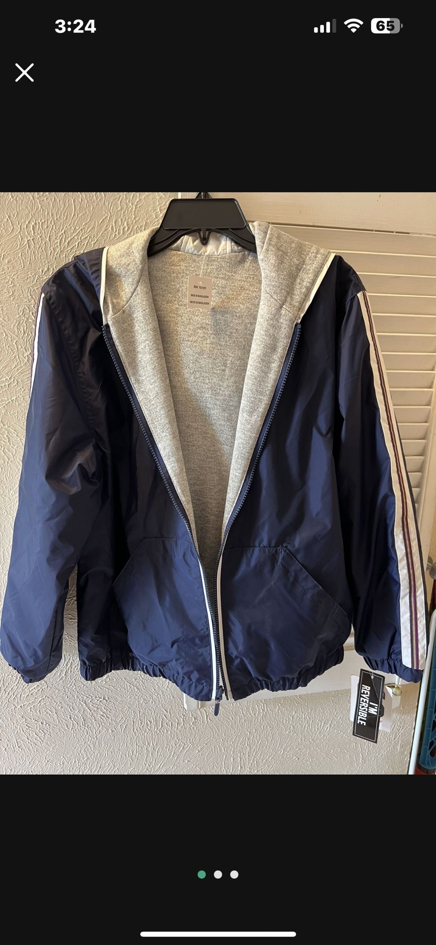 New Reversible Hoodie Jacket
