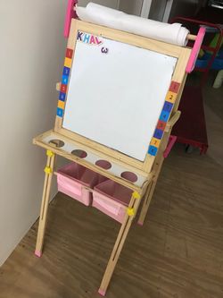 Kid white and chalk board