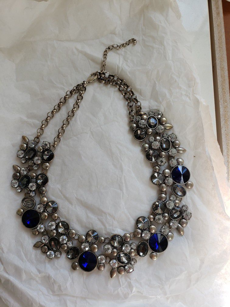 Jeweled Necklace Costume Jewelry. 