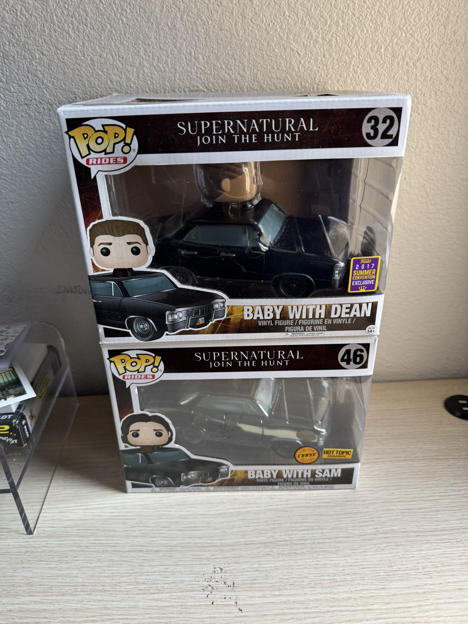 Funko Pops Dean And Sam With Baby