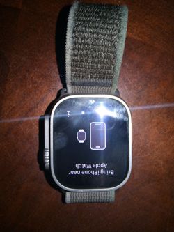 Apple Watch Ultra with Green Loop Band