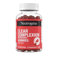 neutrogena clear complexion antioxidant gummies strawberry 60ct