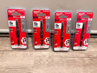 Milwaukee Shockwave Impact Step Drill Bit #1 – Lot of 4