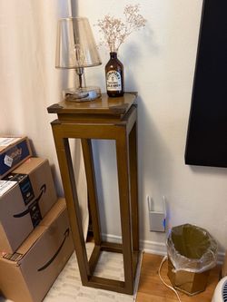 Skinny Wooden MCM End Table