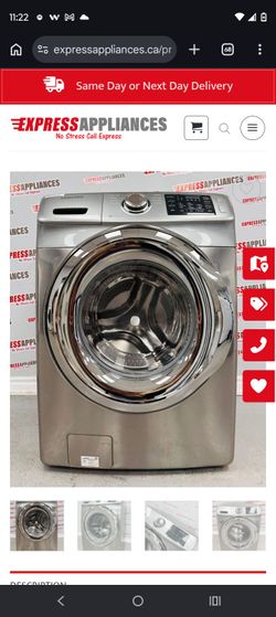 Samsung washer and dryer set Washer model number wf42h5200ap/a2 Dryer dve50r5200w/a3