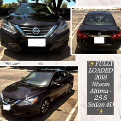 ✨ FULLY LOADED 2018 Nissan Altima. 2.5 S Sedan 4D✨