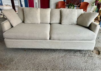 Crate & Barrel Deep Seat Lounging 92” Sofa