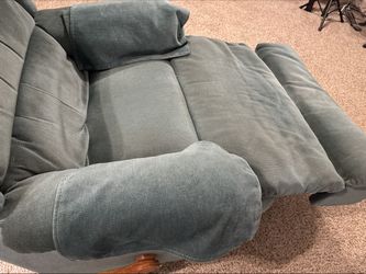 La-Z-Boy recliner (teal, swivel rocker)
