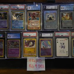 High end Pokemon Slabs (Gold stars, Staff, Vintage)