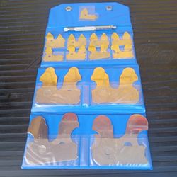 Value collection steel radius gage set tools