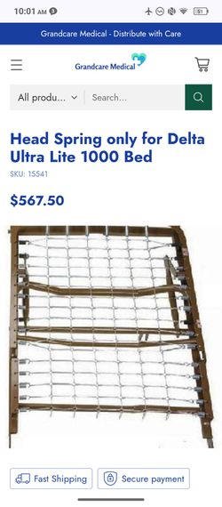 Head spring and foot spring for Delta 1000 ultra light plus Semi electric bed model 15527