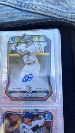 Cris Rodrigues Bowman Chrome on card autograph