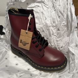 Brand New Doc Martens - Cherry Red, In The Box!