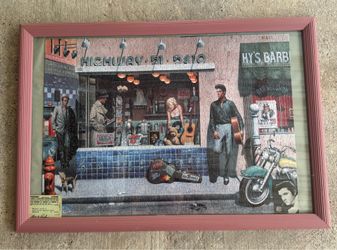 Highway 51 jigsaw puzzle Frame - Elvis Presley, Marilyn Monroe & James Dean