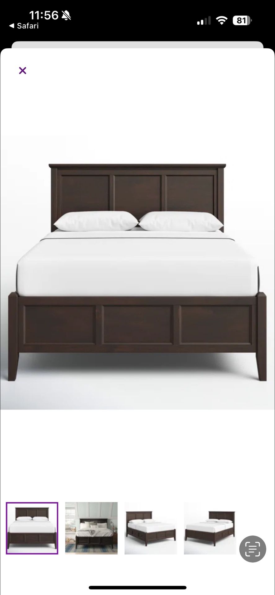 Queen Size Platform Bed Frame
