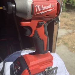 Milwaukee 1/4 Drill Impact Baand New Included Battery  Not Charger 