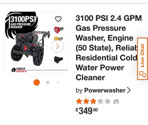 Presure washer 3100 psi CRX