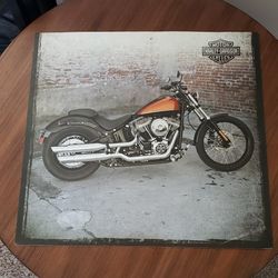 Bar Poster, Harley Davidson, Double Sided 