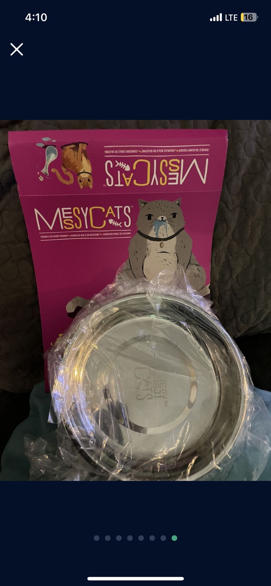 Messy Cats 4stainless Steel New ReplacementDishes  