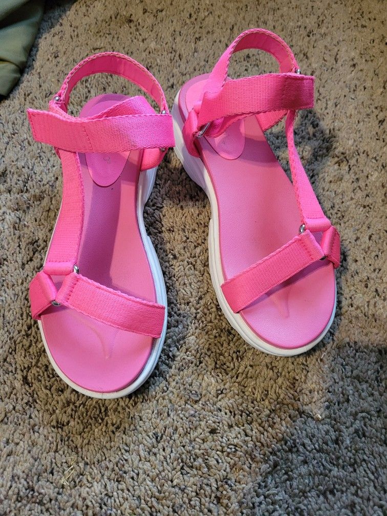 Women's Hot Pink Sandals...size 7.5