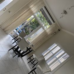 Glass Table & 4 Chairs 
