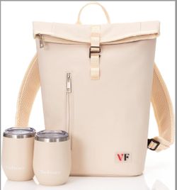 Two Bottle Rolltop Wine Backpack