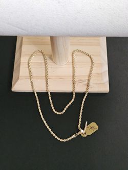 14k Gold Necklace 18 Inch