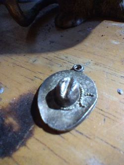 Vintage 1930s Sterling Silver Hat Charm 