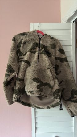 Fear of God half zip camo sherpa