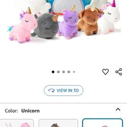 New Unicorn Stuffies (With Case)