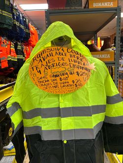 RAIN-SUITS AND COATS AVAILABLE