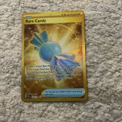 Golden Rare Candy Pokémon Card