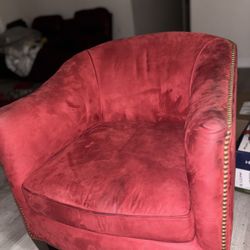 Beautiful Red velvet side chairs
