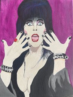 Elvira oil painting