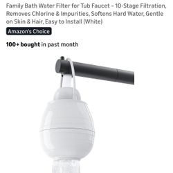 Water Filter for Tub Faucet 