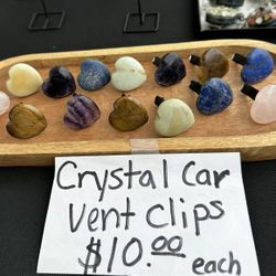 New, Beautiful Crystal Heart Car Vent Clips. Several To Chose From. $10 Each