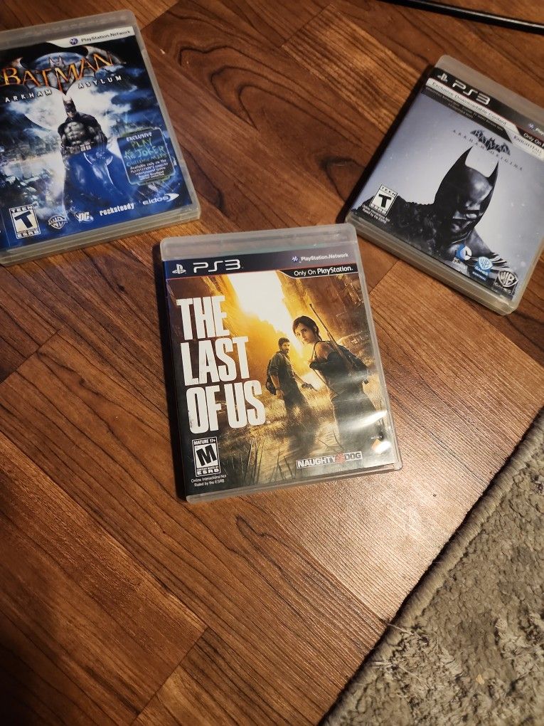 Ps3 Games. Last Of Us And Batman
