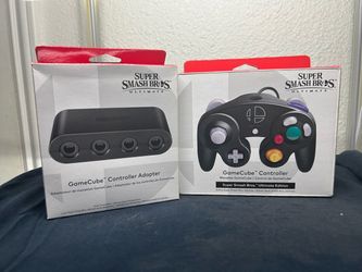Super Smash Bros. Ultimate GameCube Controller + Adapter (Sealed CIB)