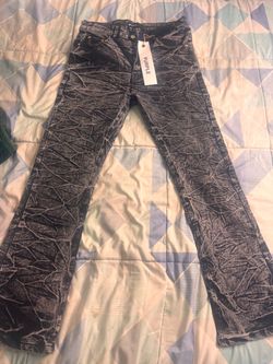 Purple jeans