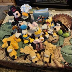 Disney Plush Lot - Mickey, Donald, Goofy, Pluto, Daisy - Year 2000 & Grand Californian